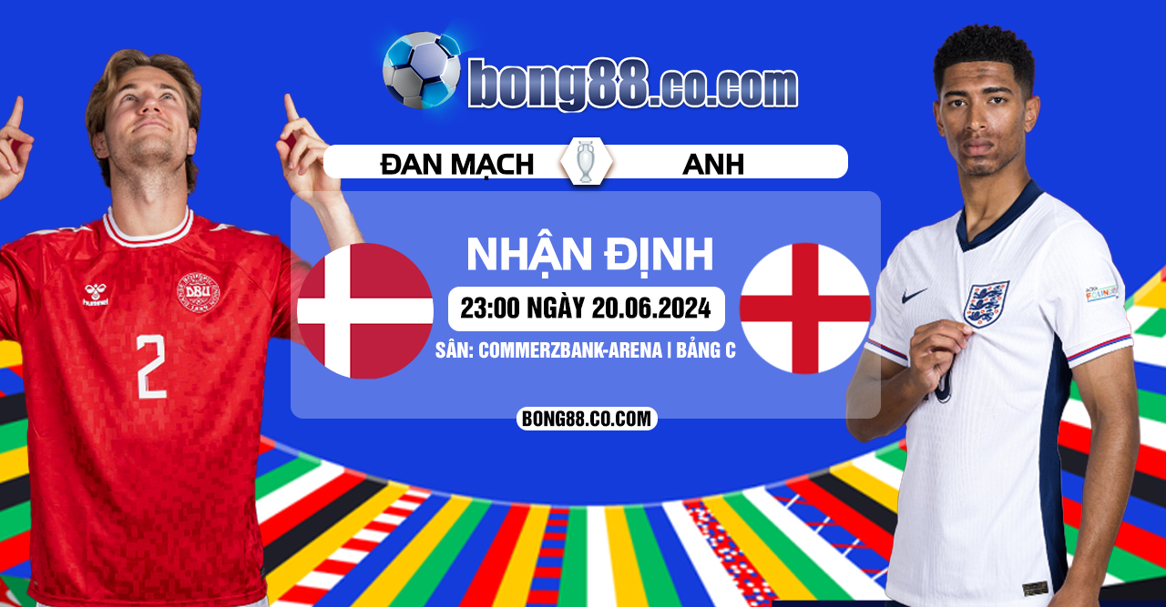 Nhận định, soi kèo Đan Mạch vs Anh